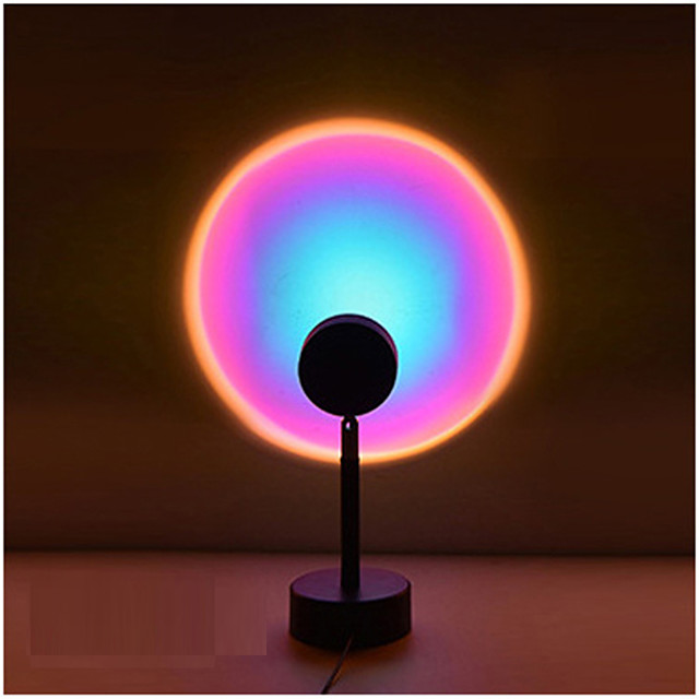 Tiktok Sunset Lamp Projector Lights Rainbow Night Light Youtuber Photo