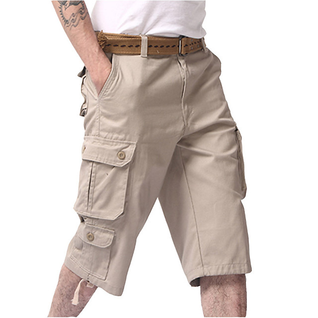 Men S Hiking Shorts Hiking Cargo Shorts Military Solid Color Summer Outdoor 12 Regular Fit