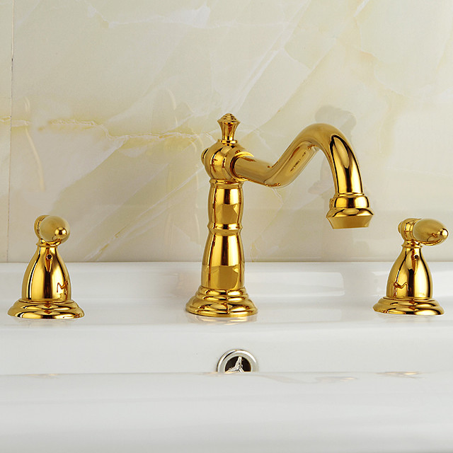 Waschbecken Wasserhahn - Verbreitete Antikes Messing / Nickel gebürstet