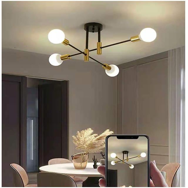 luz de techo led formas geométricas nórdicas modernas luces de montaje