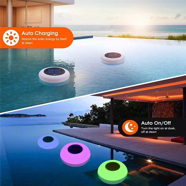 Outdoor Solar Lights Solar Power Floating Pool Lights Solar Swimming