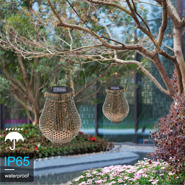 linterna de energía solar colgante al aire libre adornos de lámpara de