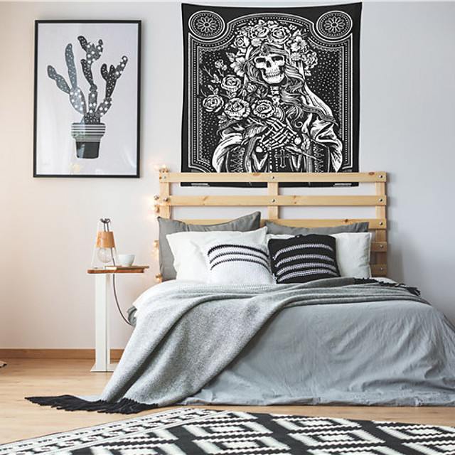 Totenkopf Wandteppich Kunst Dekor Decke Vorhang hängen Zuhause