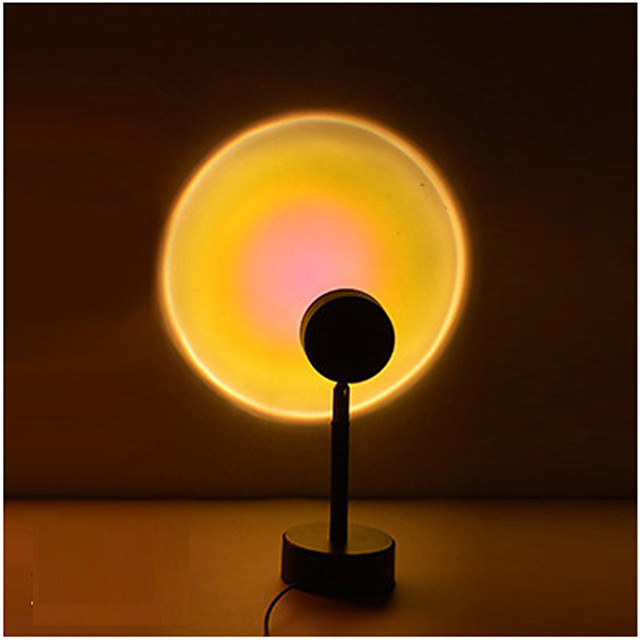 Tiktok Sunset Lamp Projector Lights Rainbow Night Light Youtuber Photo