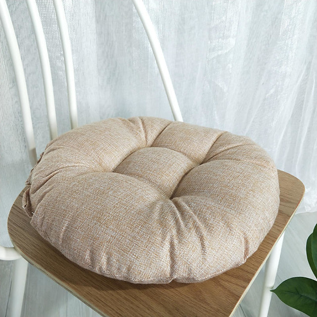 Cojín de asiento de color sólido espesar cojín de silla redonda