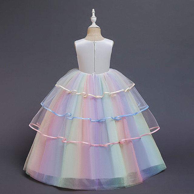 robe de petite fille pour enfants costume de fête princesse licorne