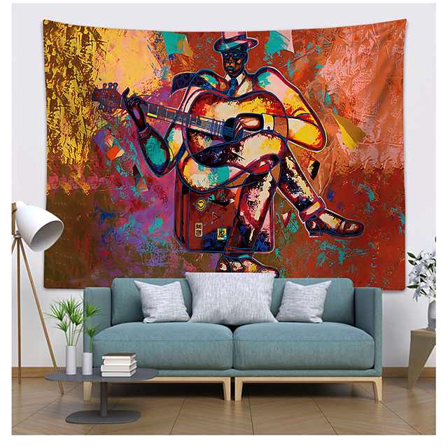 Oil Painting Style Wall Tapestry Art Decor Blanket Curtain Hanging Home