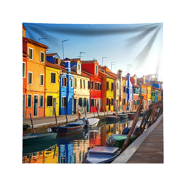 landschaft wandteppich kunst dekor decke vorhang hängen nach hause