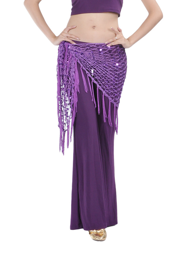 Robe écharpe de danse du ventre, ceinture de hanche brillante pour danse du