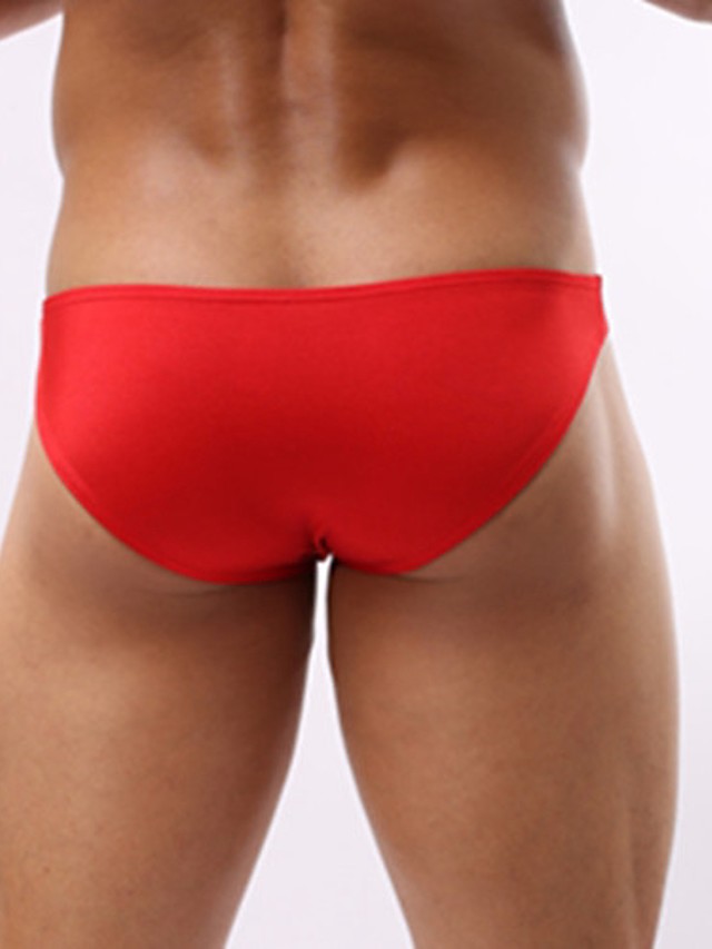 Men's Nylon / Spandex Shorties & Boyshorts Panties Solid Colored Red 1194507 2020 â $5.99
