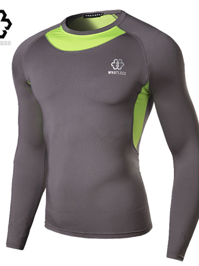 Sports gray. Обтягивающая футболка для занятий спортом с отводом влаги.