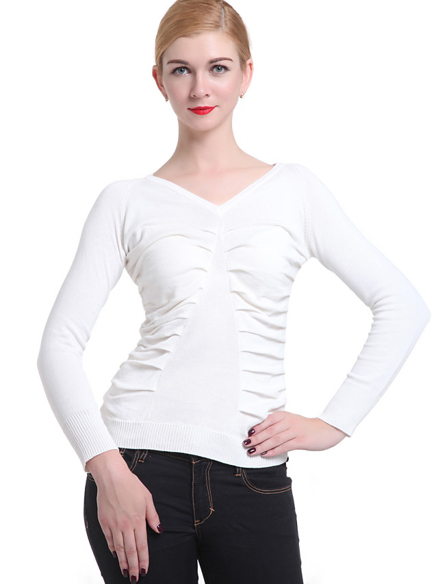 ruched pullover sweatshirt