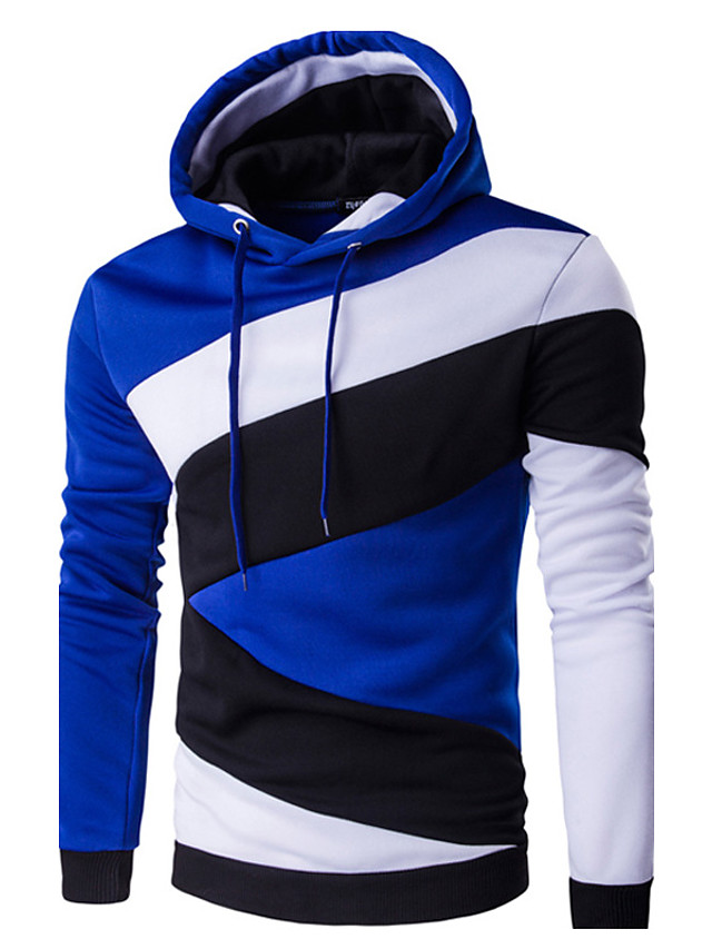 black and royal blue hoodie