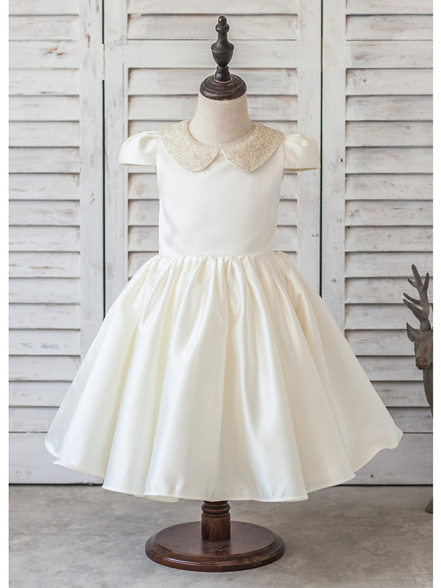 peter pan collar flower girl dress