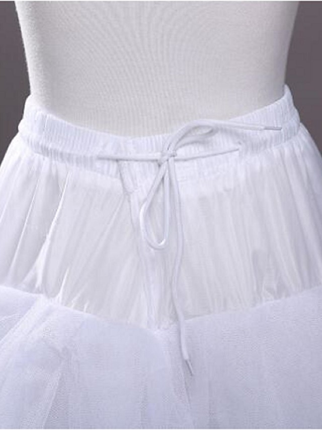floor length white slip