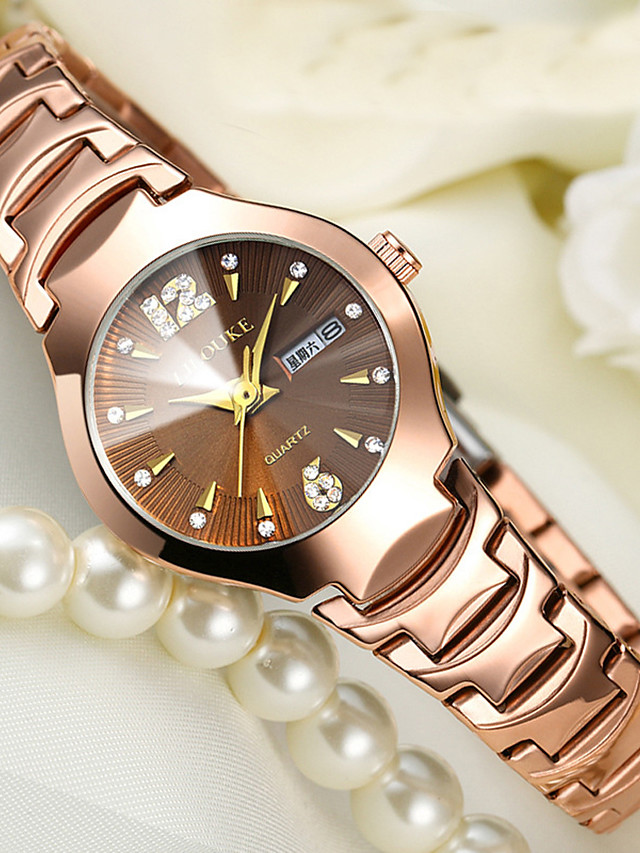 Women's Bracelet Watch Gold Watch Analog Ladies Water Resistant