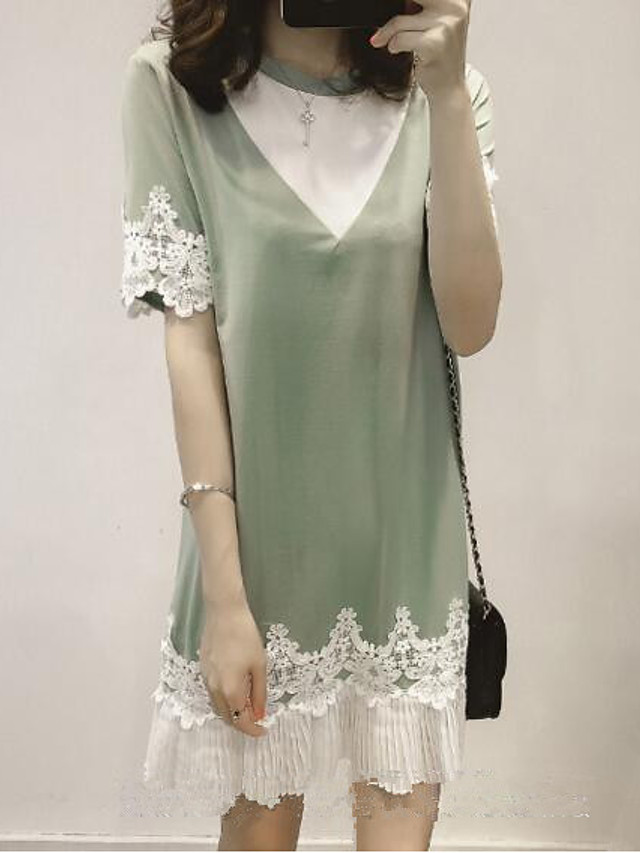vestido de renda solto