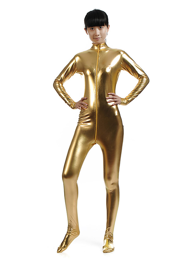 Shiny Zentai Suits Catsuit Skin Suit Ninja Adults Spandex Latex