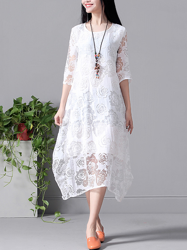 vestido de renda solto