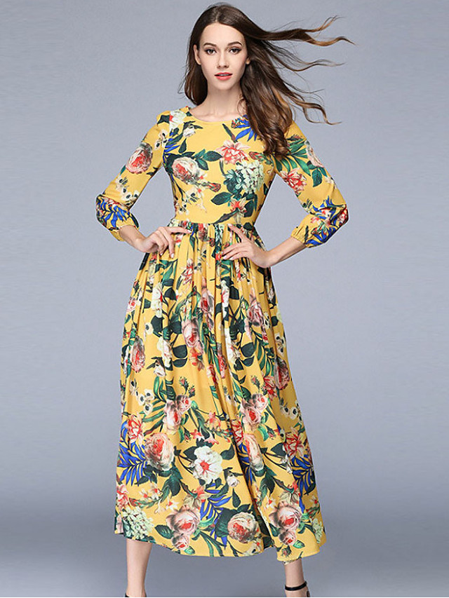 casual chiffon maxi dress