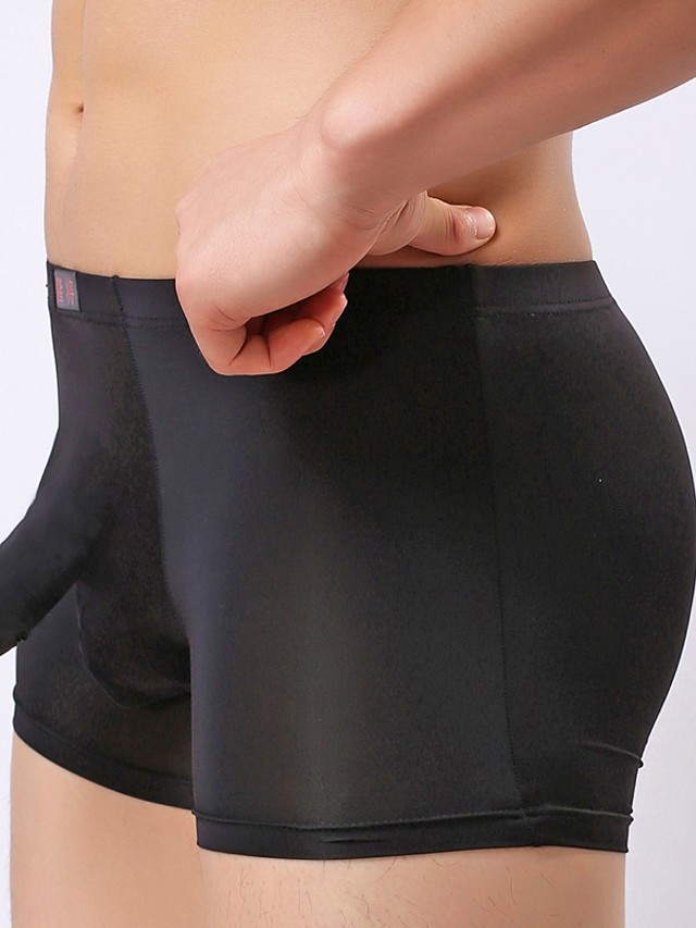 Men's Basic Sexy Briefs Underwear Normal, Solid Colored Mid Rise