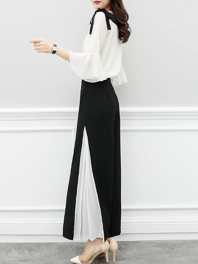 2 piece set flare pants