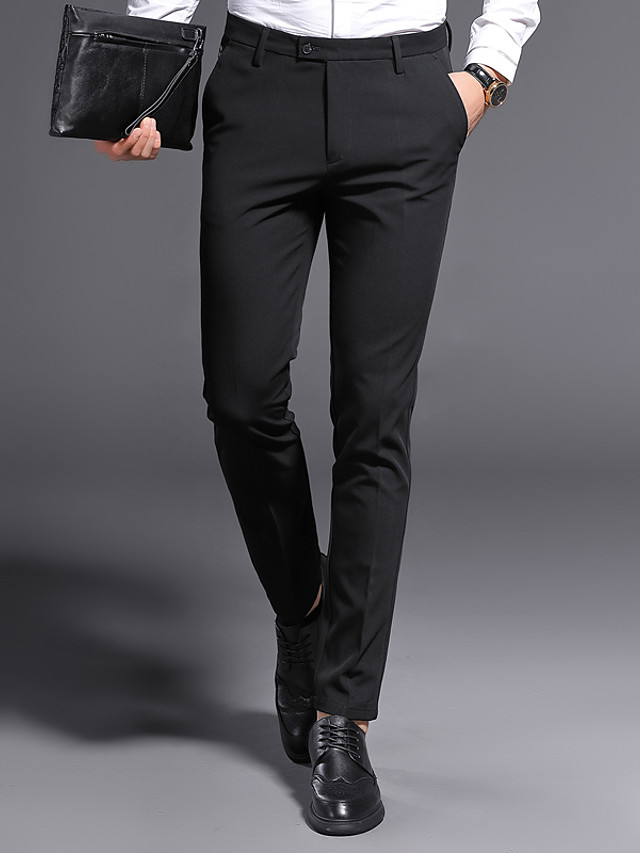 Men's Business / Street chic Plus Size Daily Work Slim Suits / Chinos ...