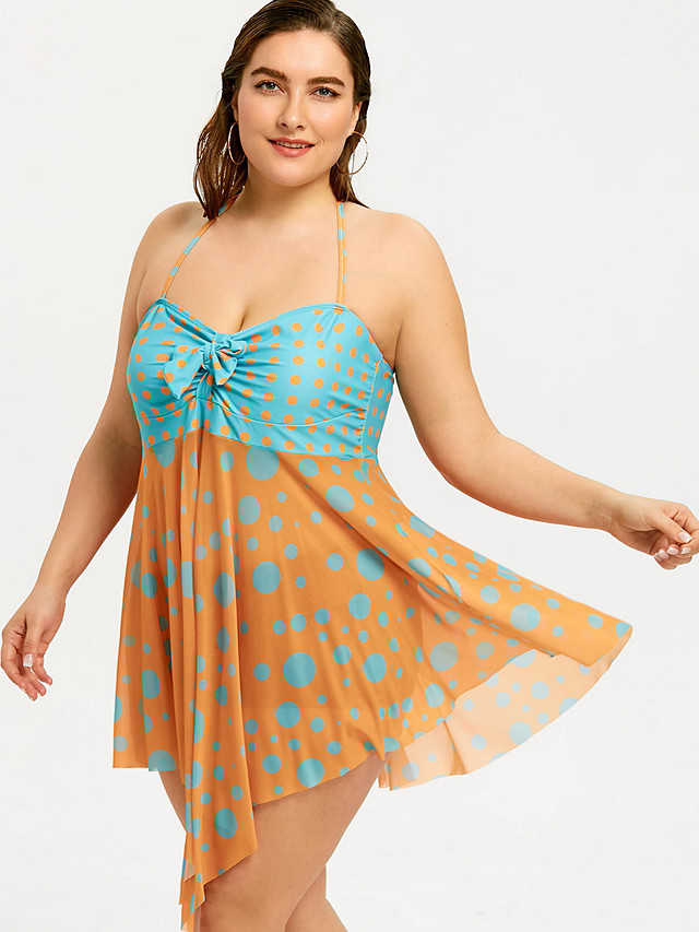 Per donna Taglie forti Essenziale Arancione All'americana ...