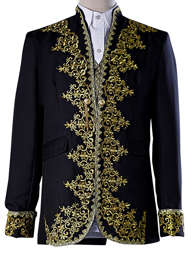 VEECOOCOS Costume Rococo Victorien Du XVIIIe Siècle, Costume D'Halloween Pour Homme, Vert Clair, Taille S