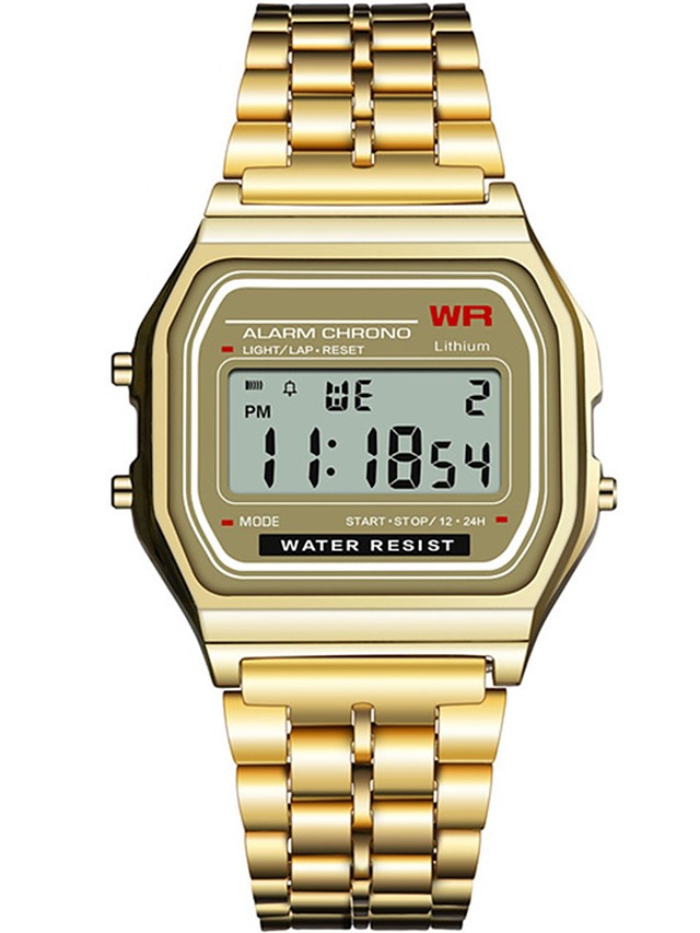 square digital watch women's