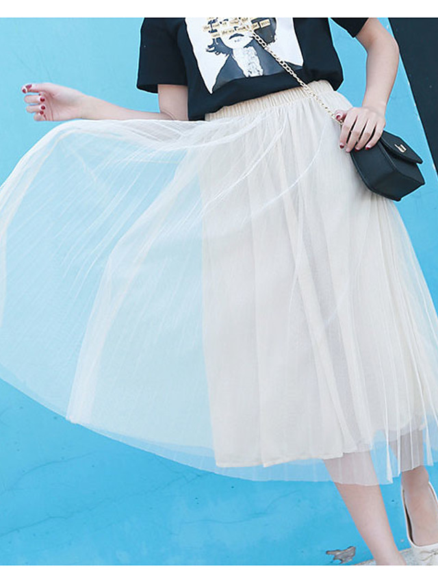 2020年 女性用 ブランコ スカート ソリッド ホワイト グレー フリーサイズ 7419083 コレクション 19.94