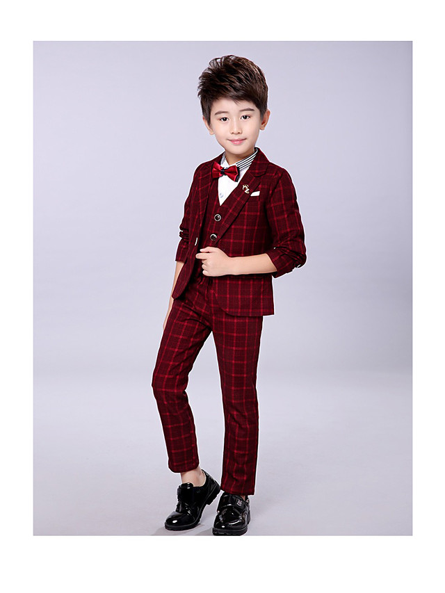 ring bearer outfit burgundy