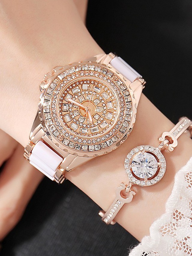 simulated diamond watch