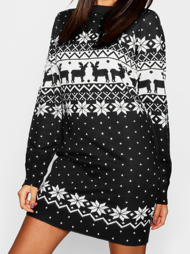 animal print jumper dress