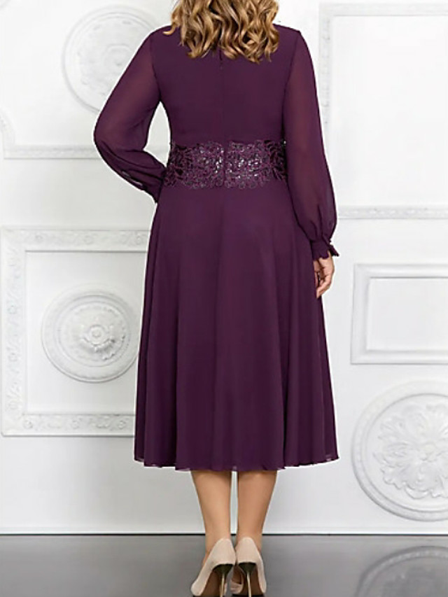 Élégante gaine en mousseline longueur de plancher longue mère de la mariée robes
