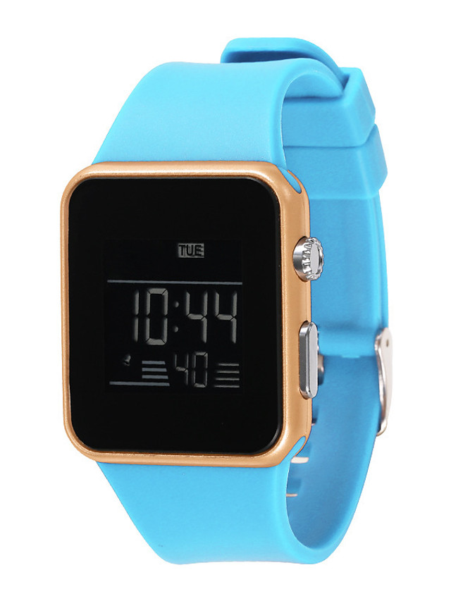 Femme Montre Digitale Nouvelle arrivee Mode Noir Blanc Rose Silikon