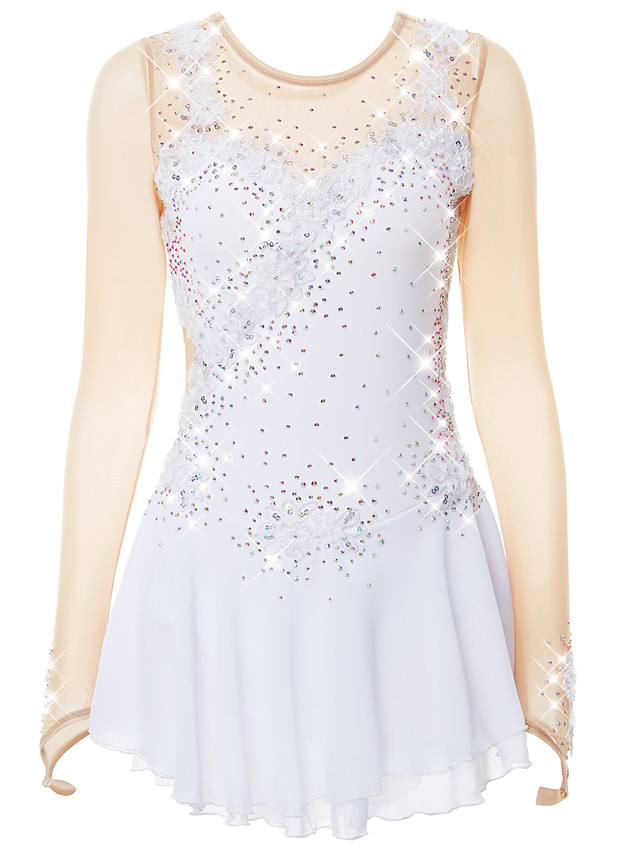 light pink figure skating dress