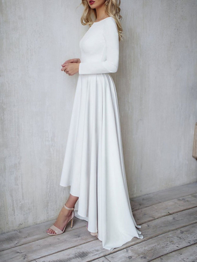 long sleeve engagement party dress