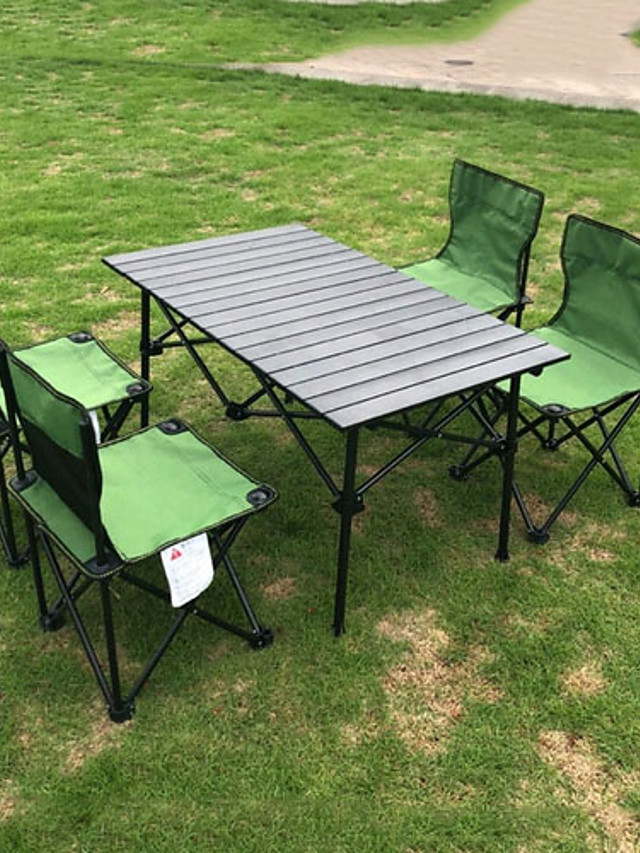 aluminium folding table & chair set