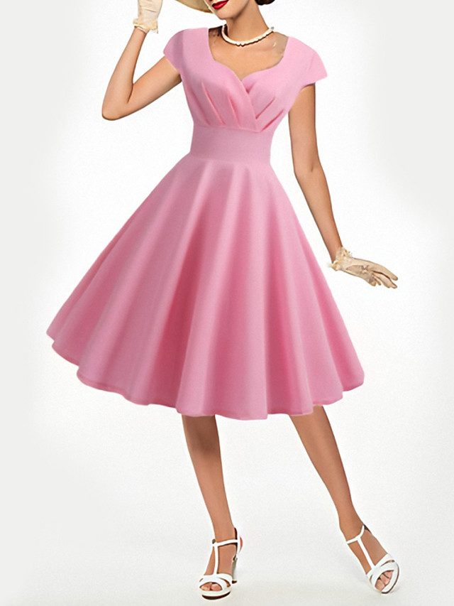 swing dress knee length