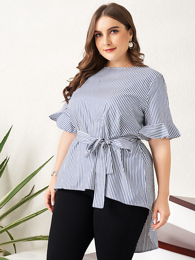 business tops for plus size