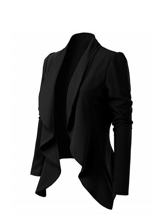 red blazer with black collar