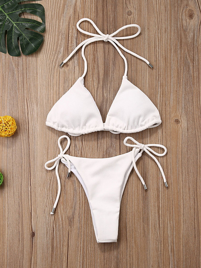 white and yellow swimsuit