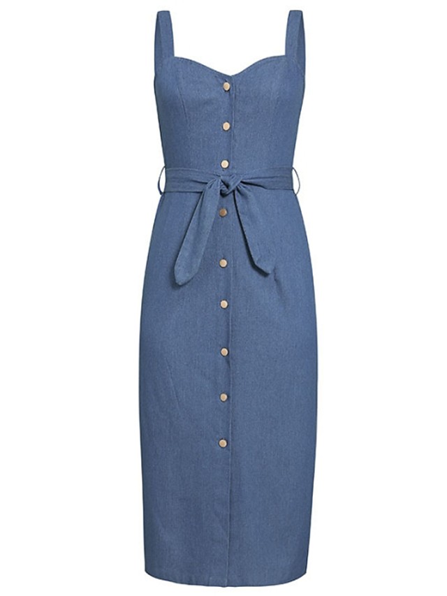 knee length pinafore