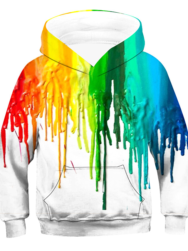 boys rainbow hoodie