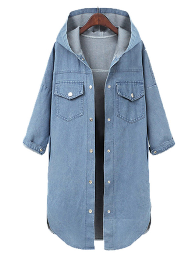 denim jacket with long top