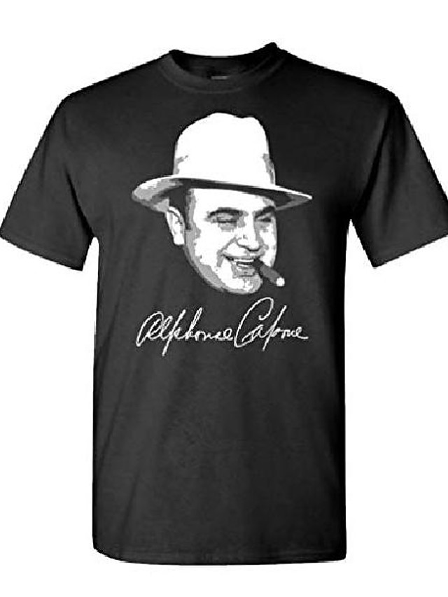 21年 アル カポネのギャングの署名 Tシャツ 黒 ミディアム コレクション 15 22