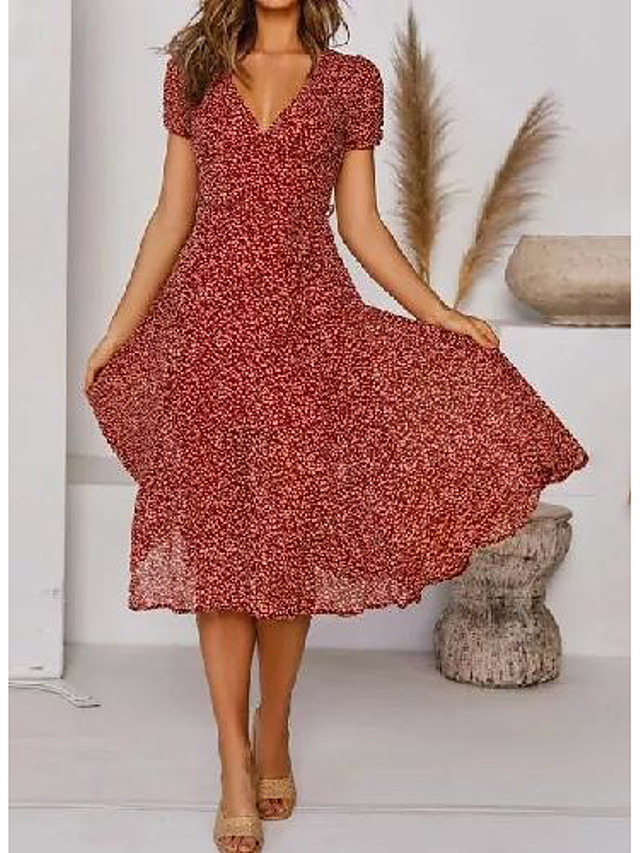 swing dress knee length