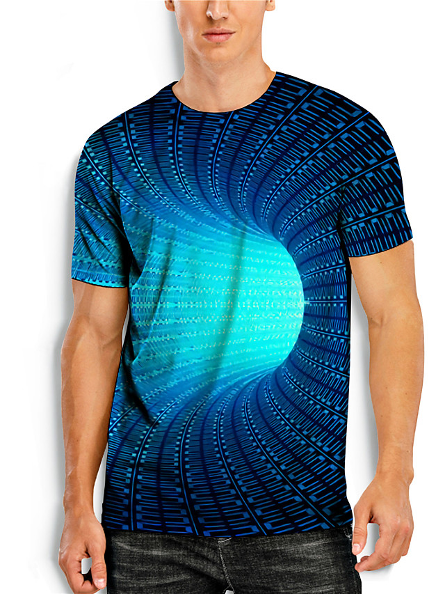 Homme Graphique 3D  T shirt  Impression  3D  Imprim  Manches 