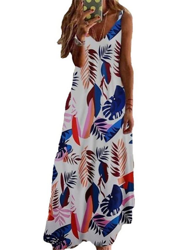 sleeveless a line maxi dress